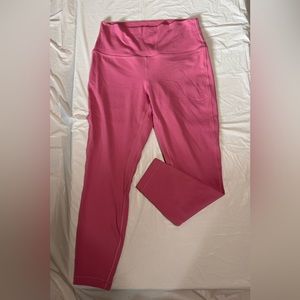 Lululemon Women’s Size 10 High Rise Pink Leggings